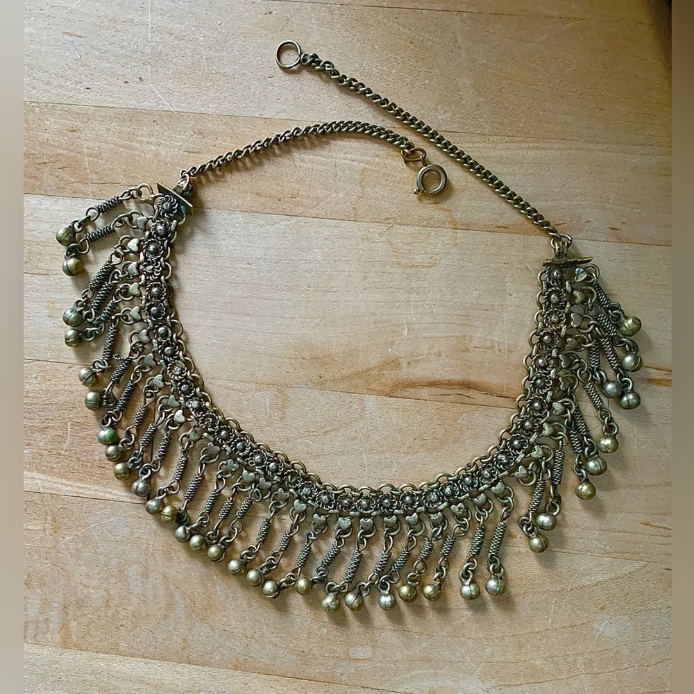 Antique Silver Asian Necklace